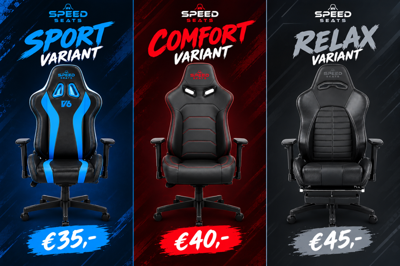 Verandering Gaming stoelen verhuur!