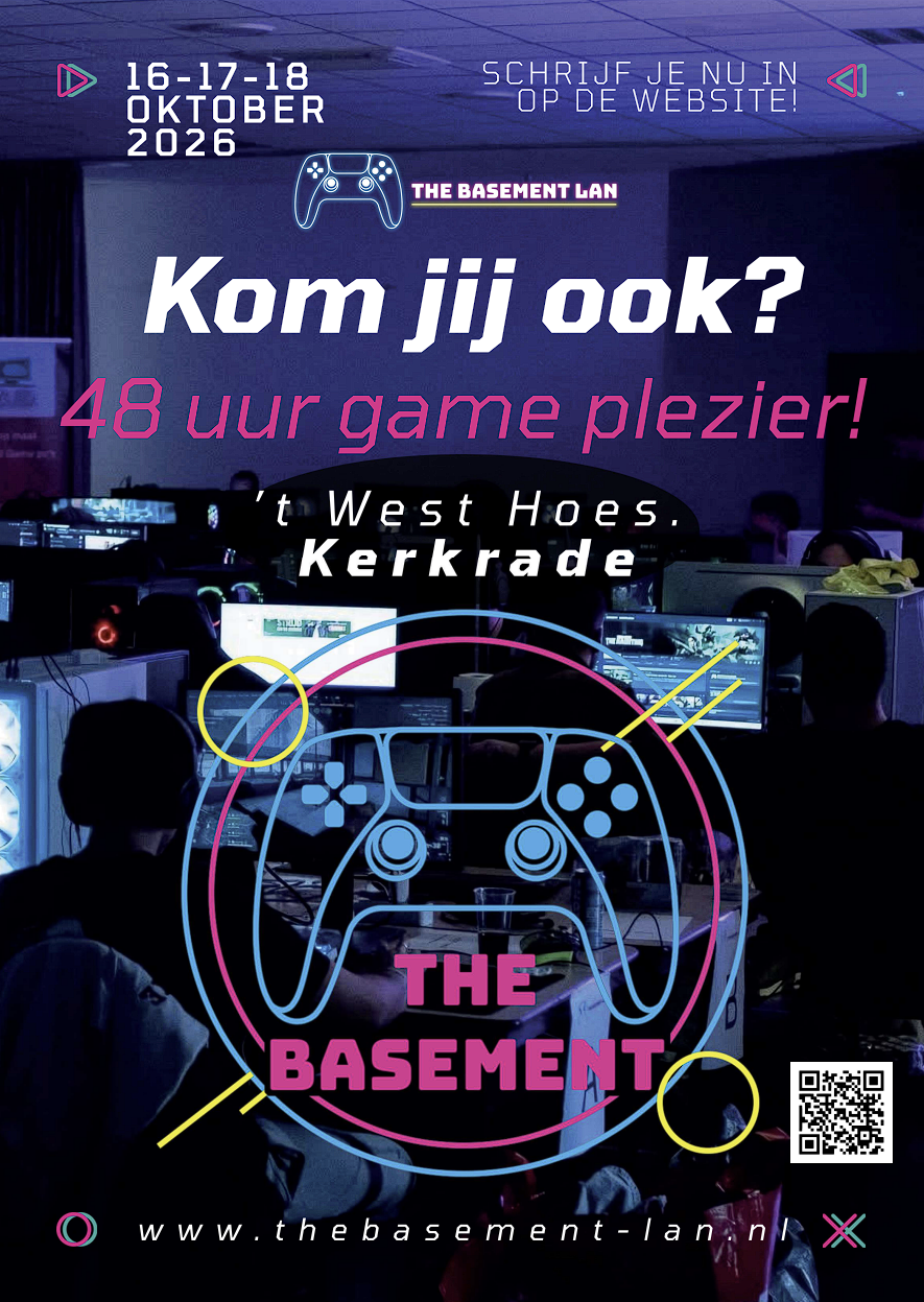De officiële flyer van The Basement LAN: Editie 2 is er!